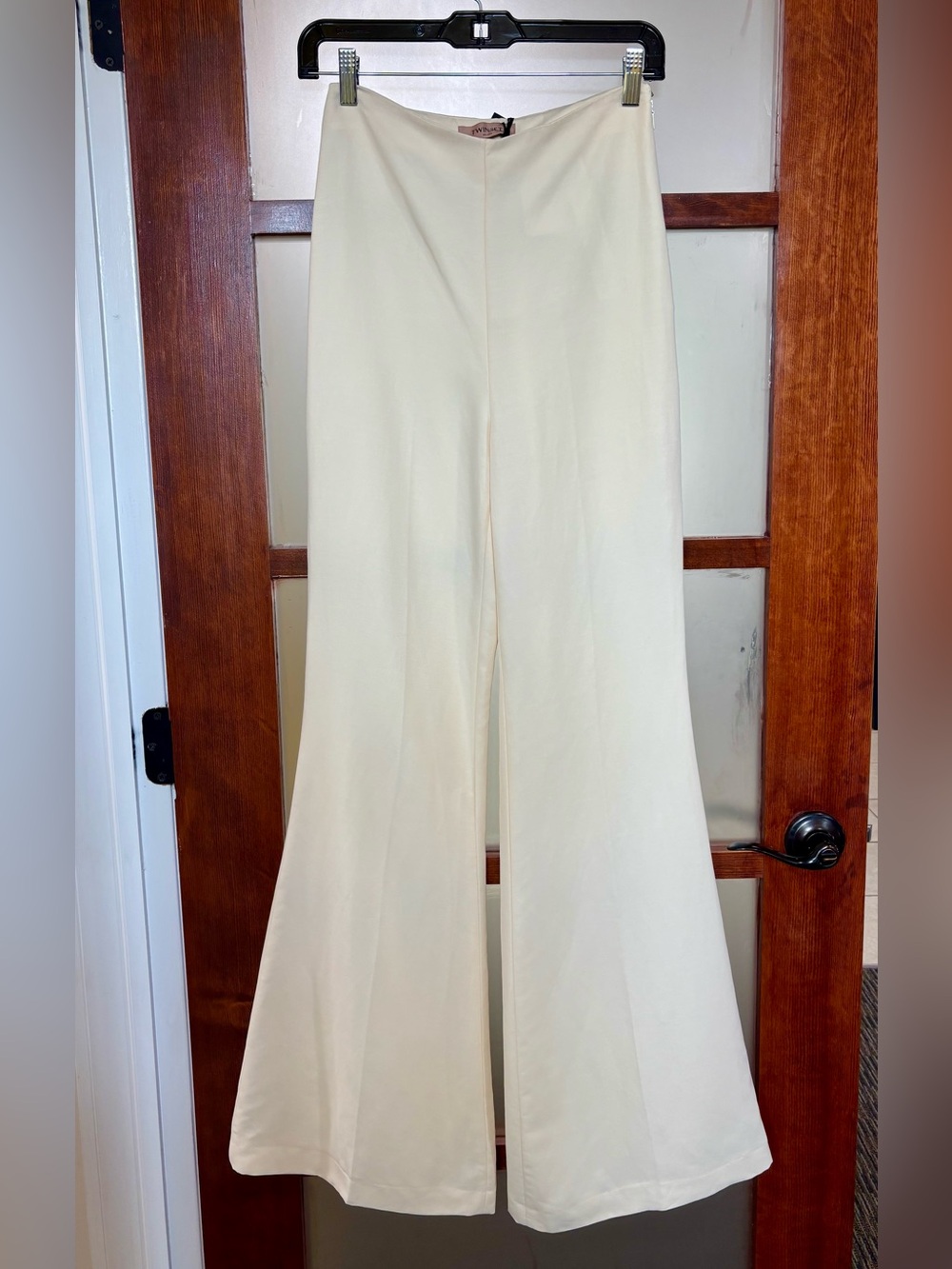 Twin-Set Cream Wide-Leg Pants
